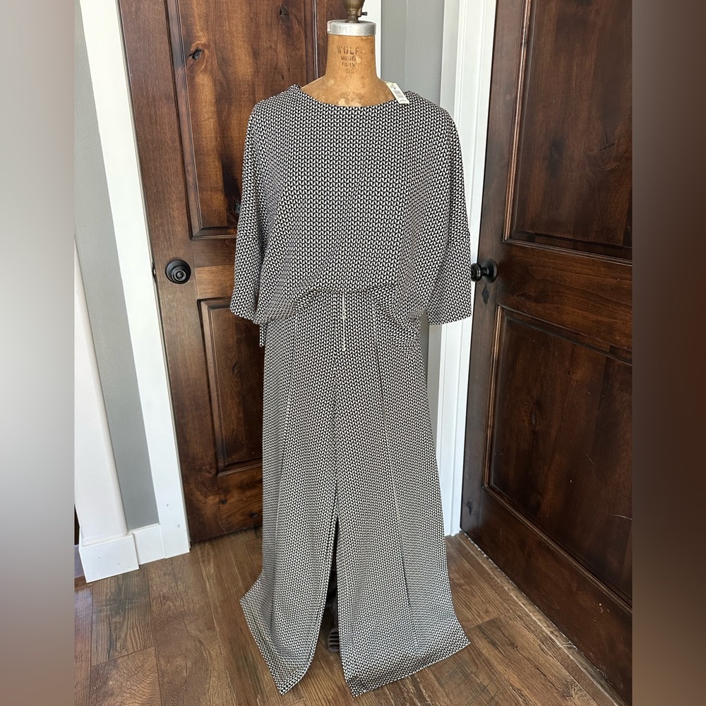 Max Studio London Mirrored Triangle Double Knit Coordinated Set Women’s M